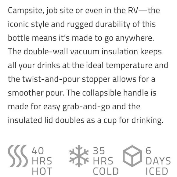 NEW Green Stanley Thermos 1L The Heritage Classic Bottle - Picture 7 of 12